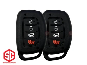 2x New Key Fob Remote Fobik Silicone Cover Fit / For HYUNDAI. - Picture 1 of 2