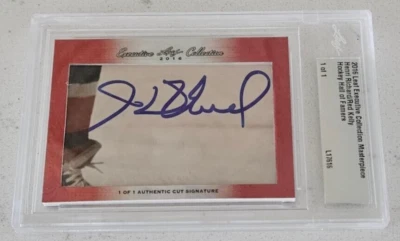 Henri Richard / Red Kelly 2016 Masterpiece Dual Autograph Card 1 of 1 - Image 1 of 2
