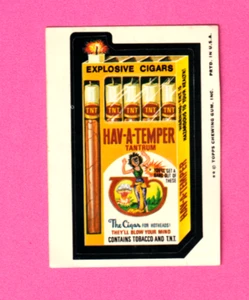 1975 Wacky Packages Original 12th Series *HAV-A-TEMPER* Sticker Card - Picture 1 of 3