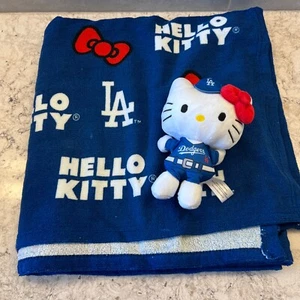 Nueva toalla y muñeca Sanrio Hello Kitty de Los Angeles Dodgers - Imagen 1 de 5