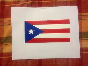 Puerto Rico Autoaufkleber Puerto Decal Autoaufkleber Flagge Stkr 4"x7 1/2 - Bild 1 von 1