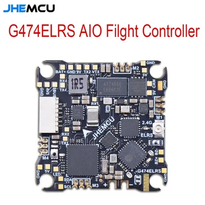 JHEMCU G474ELRS AIO Flight Controller Built-in 2.4G Receiver OSD 8MB 1-2S - Image 1 of 4