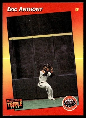 1992 Triple Play Eric Anthony Houston Astros #18 - Image 1 of 2