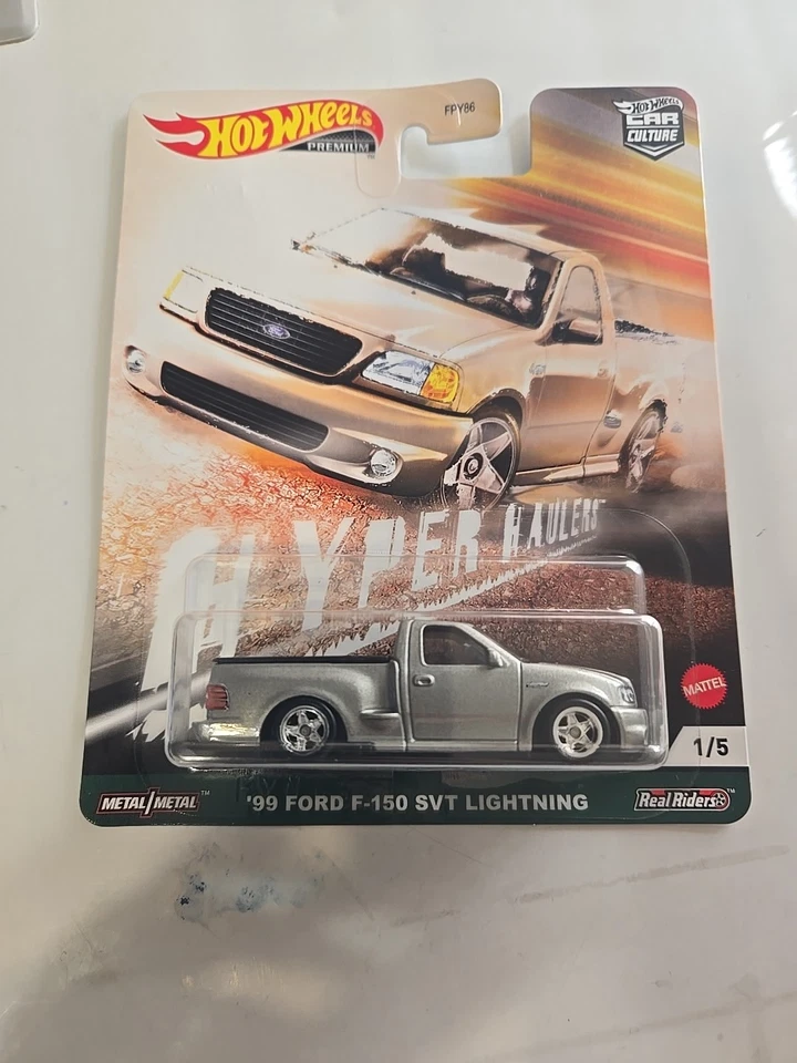 Hot Wheels Premium Car Culture Vehicles ‘99 Ford F-150 SVT Lightning 1/5 - Image 1 of 1