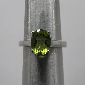 Gemporia Sterling Silver & Red Dragon Peridot Ring Size L1/2 Authentic Certified - Photo 1/11