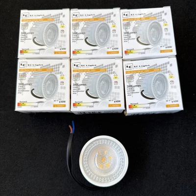 4x LED Modul 230V flach 5W Warmweiß 3000K MR16 GU10 Strahler Ersatz Ø50x25mm - Bild 1 von 4