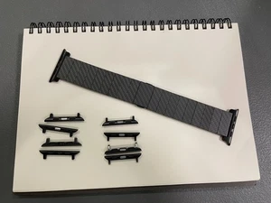 Bracelet de montre personnalisé en fibre de carbone véritable pour Apple Watch Ultra 1 et 2 / S10 - Photo 1 sur 5