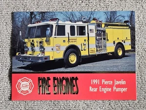 1993 FAMA Bon Air Series 1 #85 1991 Pierce Javelin Rear Engine Pumper Fairfax VA - Picture 1 of 2