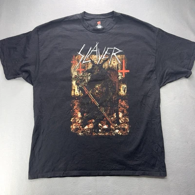 Camisa Slayer North America Tour Para Hombres 3XL Doble Cara Metal Thrash Rock Gráfico Foto 1 de 4