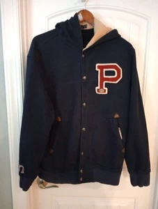 Polo Ralph Lauren Uomo con Cappuccio XL Letterman Giacca Varsity Snap Down - Foto 1 di 6