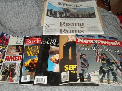 September 11th Magazines/Newspapers. Lot of 7 Foto 1 de 4
