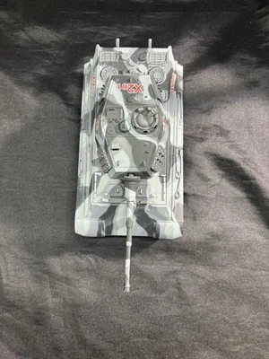 King Tiger Battery Operated Die Cast Military Tank No.60203 Gray X201   #T28 - Image 1 of 4