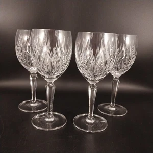 Set 4 Gorham Crystal NOCTURNE 7-1/2" Water Goblets Wine Glasses Discontinued - Picture 1 of 16