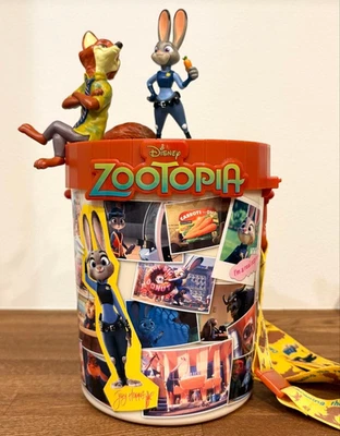 Tokyo Disney Limtited ZOOTOPIA Ведро с Попкорном Джуди и Ник Япония Б/У - Изображение 1 из 4