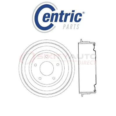 Centric C-TEK Brake Drum for 1964-1968 Chevrolet Chevy II 2.5L 3.2L 3.8L vq Foto 1 de 4