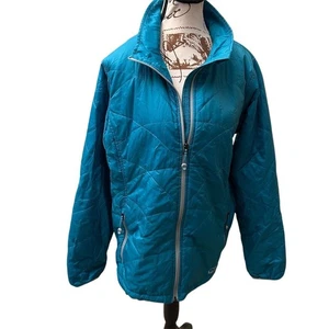 L.L. Bean Women's XL Teal Blue Packable Puffer Jacket Lightweight - Picture 1 of 8