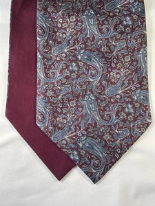 Cravatta in seta stampata Paisley - foderata in cotone - Fort & Stone - Foto 1 di 4