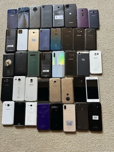 Job Lot Mix 40 x Samsung And Android UNTESTED Power Up Smartphones - Photo 1/11