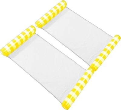 NEU 2er Set Wasserhängematten Luftmatratze Netz für See Meer Urlaub Kinder Pool - Bild 1 von 4