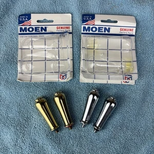 LESEN!! Moen 97372 große Monticello Hebelgriffeinsätze Chrom Gold für Ersatzteile - Bild 1 von 14