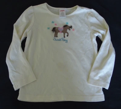 Gymboree 4 Girls shirt Sweet Pony Horse PLAY 4T cotton long sleeve - Image 1 of 3