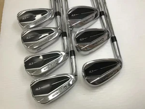 TaylorMade Qi lefty Iron Set 6-9,Pw,Aw,Sw 7pc Flex Stiff N.S.PRO 910GH Steel - Picture 1 of 9
