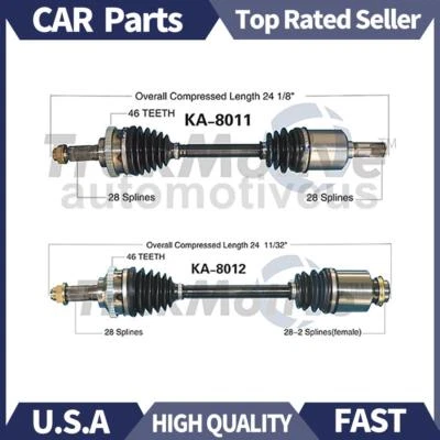 前左前右 CV 联合轴 TrakMotive 适用于起亚 Sephia 2001 2001 — 第 1/3 张图片