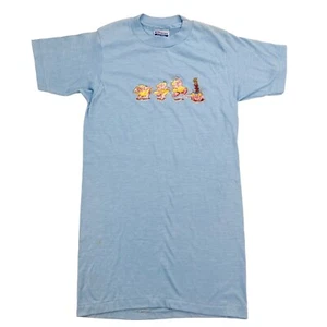 Vintage 80s Dancing Pig Piggy Shirt Sz S Single-Stitch USA Cotton Blend Funny - Picture 1 of 6
