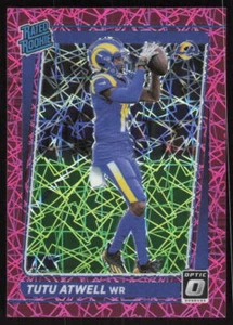 2021 Donruss Optic Rated Rookie Pink Velocity #220 Tutu Atwell /79 LA Rams - Picture 1 of 2