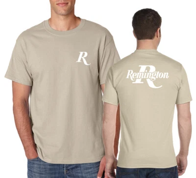 REMINGTON Logo T-Shirt Front and Back Pro Firearms Guns NRA on S-6XL Tee - Image 1 of 2