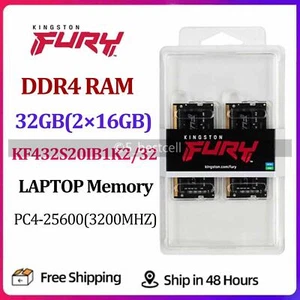 HyperX FURY 32GB(2x16GB) DDR4 3200MHZ Memory KF432S20IB1K2/32 SODIMM Laptop RAM - Picture 1 of 8