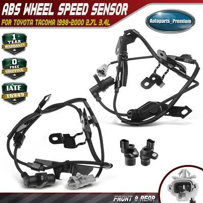 Sensor de velocidad de rueda ABS delantero y trasero 4 piezas para Toyota Tacoma 1998-2000 2,7 L 3,4 L Foto 1 de 4