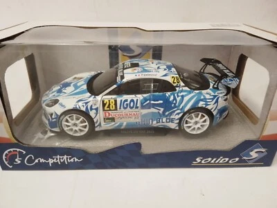 Solido Alpine A110 #28 Delecour De Castelli Rally du Var 2021 1/18 S1801624 - Immagine 1 di 3