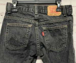 Levi's Jeans 505 Straight Boys' Size 10 (measures 26x25) Black - Picture 1 of 7