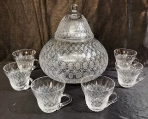 Rosenthal Romanze Bowleglas, 6 Gläser 7,6cm + Bowlegefäß 456 - Bild 1 von 6