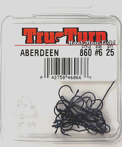 TruTurn Hook Aberdeen 860 Blue #6 - 25 Pack