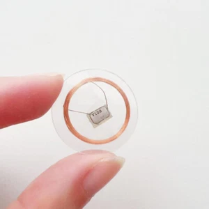 25 mm Transparent NFC Disc Tags Klar RFID Tag Token mit M1 Fudan FM11RF08S Chip - Bild 1 von 5