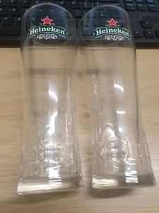 Heineken offizielles Marken-Halbes Pint Glas roter Stern X2 brandneu NUR £7,95 - Bild 1 von 12