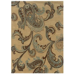 Trio Lahour Beige & Blue 5x7, Rug - Picture 1 of 1