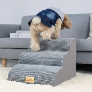 BingoPaw 3/4/5 Steps Pet Dog Stairs for High Beds and Sofa Couch Cat Ladder Ramp - Picture 1 of 17