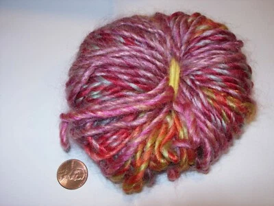 ROSA AZUL NARANJA HILADO A MANO HILO DE DISEÑO TEJER ARTESANÍAS FIBRA ARTES 32G Foto 1 de 3