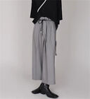 Japanese Casual Loose Men's wide leg pants trousers fashion suit pants