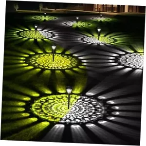 Super Bright Solar Lights for Outside, Up to 12H Solar Lights 8 Pack Cool White - Picture 1 of 7