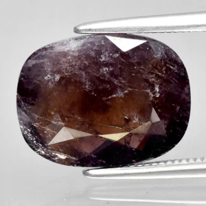 ๐ 3.56ct 11.8x9mm Cushion Natural Brownish Purple Axinite - Africa Gemstone - Picture 1 of 4