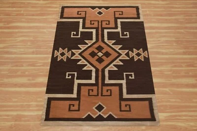 Handwoven Natural Wool Jute Area Rugs Kilim Mat Flatweave Living Room Carpets - Image 1 of 4