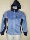 Mountain Hardwear Blue Monkey Fleece Jacket Hooded Zipper Front Womens Size S
