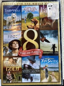 Lassie/Tom Sawyer/Where The Red Fern Grows/Seven Alone+4 (DVD, 2014, 2-Disc)NEWK - Picture 1 of 14