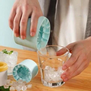 Mini Silicone Ice Cube Mold - Round Ice Bucket & Storage Box for Diy Freezer - Picture 1 of 27