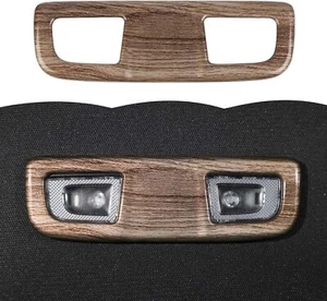 Wood Grain Rear Roof Reading Light Cover Trim for Chevy Silverado GMC-SIERRA 19+ - Picture 1 of 9