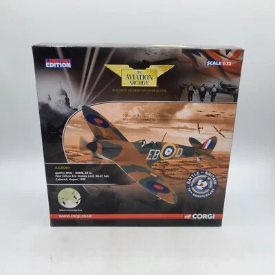 Corgi Aviation Spitfire MkIa Pilot Officer Eric Stanley Lock No.41 Sqn AA39201 - Image 1 of 4